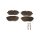 Brake Pad Set Disc Brake 19 mm TRISCAN for e.g. VW CALIFORNIA
