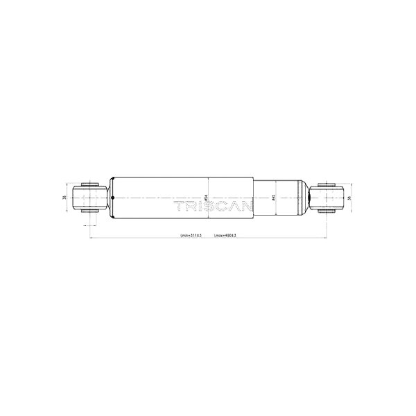 Stoßdämpfer Gasdruck Teleskop-Stoßdämpfer TRISCAN für u.a. FIAT DUCATO