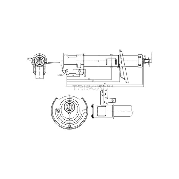 Shock Absorber gas pressure strut TRISCAN IAM-Expertise for e.g. OPEL ASTRA