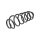 Suspension Spring rear axle coil spring TRISCAN for e.g. OPEL CORSA