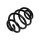 Suspension Spring rear axle coil spring TRISCAN for e.g. OPEL ASCONA