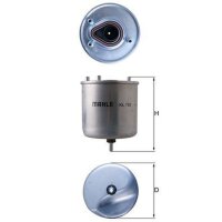 Kraftstofffilter Leitungsfilter MAHLE für CITROEN...