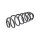 Suspension Spring rear axle coil spring TRISCAN for e.g. OPEL MOKKA