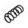 Suspension Spring Rear Axle Coil Spring TRISCAN for VW PASSAT and others