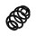 Suspension Spring rear coil spring TRISCAN IAM-Expertise suitable for AUDI A6