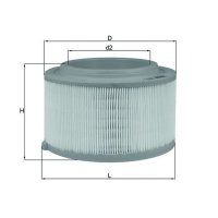 Air filter filter insert KNECHT for FORD RANGER (TKE)