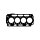 Gasket Cylinder Head Ø 75 mm 1.4 mm TRISCAN for e.g. CITROËN C3