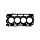 Gasket Cylinder Head Ø 76 mm 1.35 mm TRISCAN for e.g. PEUGEOT PARTNER