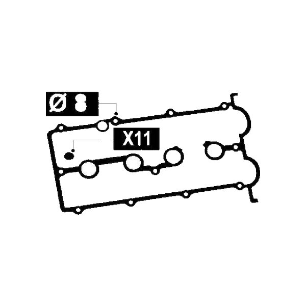 Gasket Set Cylinder Head Cover TRISCAN IAM-Expertise suitable for e.g. MAZDA 626