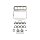 Gasket Kit Cylinder Head TRISCAN IAM-Expertise suitable for e.g. LANCIA THEMA