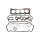 Gasket Kit Cylinder Head TRISCAN IAM-Expertise suitable for e.g. FIAT PANDA