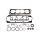 Gasket Kit Cylinder Head with valve stem seal TRISCAN for e.g. VW POLO