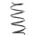 Suspension Spring front coil spring Ø 136 mm SPIDAN for AUDI A1