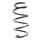 Suspension Spring front coil spring Ø 140 mm SPIDAN for AUDI A1