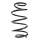 Suspension Spring front coil spring Ø 172 mm SPIDAN for NISSAN LEAF