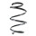 Suspension Spring front coil spring Ø 181 mm SPIDAN for NISSAN QASHQAI