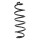 Suspension Spring rear coil spring Ø 116 mm SPIDAN for NISSAN QASHQAI