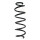 Suspension Spring rear coil spring Ø 120 mm SPIDAN for NISSAN QASHQAI
