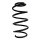 Suspension Spring front coil spring Ø 159 mm SPIDAN for FORD TRANSIT