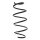 Suspension Spring front coil spring Ø 155 mm SPIDAN for MAZDA 2