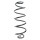 Suspension Spring rear coil spring Ø 137 mm SPIDAN for PEUGEOT 3008