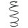 Suspension Spring front coil spring Ø 137 mm SPIDAN for TOYOTA YARIS