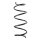 Suspension Spring front coil spring Ø 137 mm SPIDAN for TOYOTA YARIS