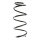 Suspension Spring front coil spring Ø 142 mm SPIDAN for TOYOTA YARIS