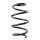 Suspension Spring front coil spring Ø 146 mm SPIDAN for TOYOTA YARIS