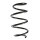 Suspension Spring front coil spring Ø 146 mm SPIDAN for TOYOTA YARIS