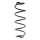 Rear Suspension Spring Coil Spring Ø 122 mm SPIDAN for TOYOTA YARIS