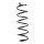 Suspension Spring rear coil spring Ø 112 mm SPIDAN for TOYOTA YARIS