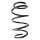 Suspension Spring front coil spring Ø 167 mm SPIDAN for TOYOTA C-HR