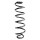 Suspension Spring rear coil spring Ø 121 mm SPIDAN for TOYOTA C-HR