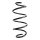 Suspension Spring front coil spring Ø 146 mm SPIDAN for TOYOTA YARIS
