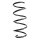 Suspension Spring front coil spring Ø 133 mm SPIDAN for TOYOTA YARIS