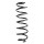 Suspension Spring rear coil spring Ø 121 mm SPIDAN for TOYOTA YARIS