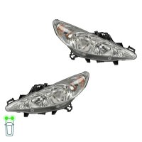 Headlight Set left right W5W halogen VALEO suitable for...