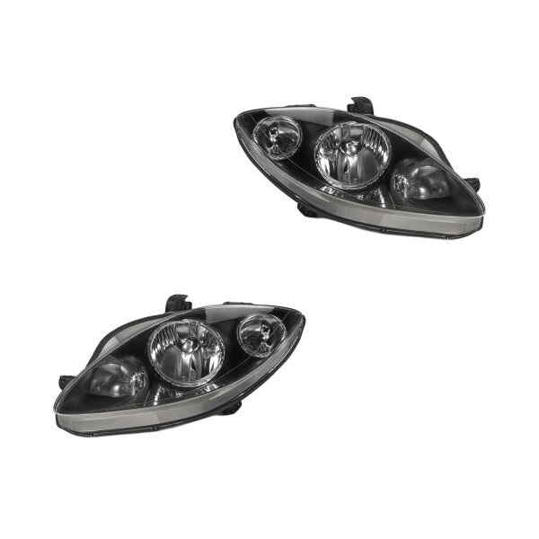 Headlight Set left right H1 halogen VALEO suitable for e.g. SEAT ALTEA