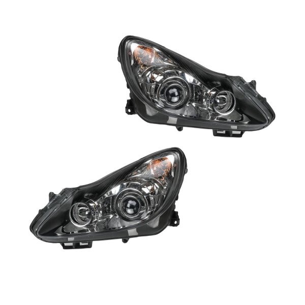 Headlight Set left right W5W halogen VALEO suitable for e.g. OPEL CORSA