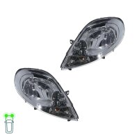 Headlight Set left right W5W halogen VALEO suitable for...