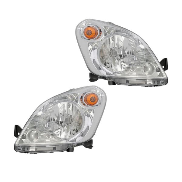 Headlight Set left right W5W Halogen VALEO suitable for SUZUKI SPLASH