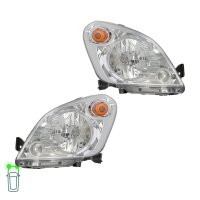 Headlight Set left right W5W Halogen VALEO suitable for...