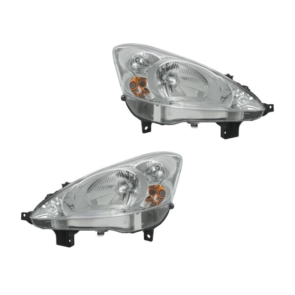 Headlight Set left right W5W Halogen VALEO for e.g. PEUGEOT PARTNER