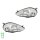 Headlight Set left right W5W halogen VALEO suitable for e.g. FIAT GRANDE