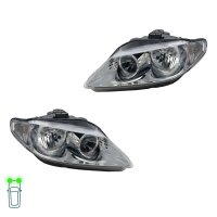 Headlight Set left right W5W halogen VALEO for SEAT EXEO...