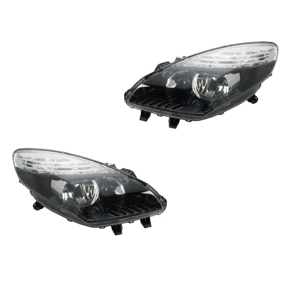 Headlight Set left right W5W Halogen VALEO for e.g. RENAULT SCÉNIC