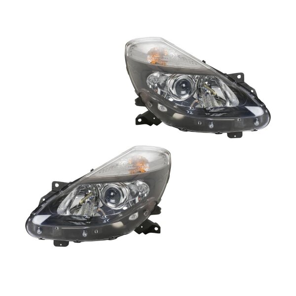 Headlight Set left right W5W Halogen VALEO for e.g. RENAULT CLIO