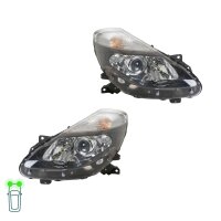 Headlight Set left right W5W Halogen VALEO for e.g....