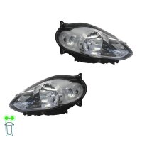 Headlight Set left right W5W halogen VALEO for e.g. FIAT...